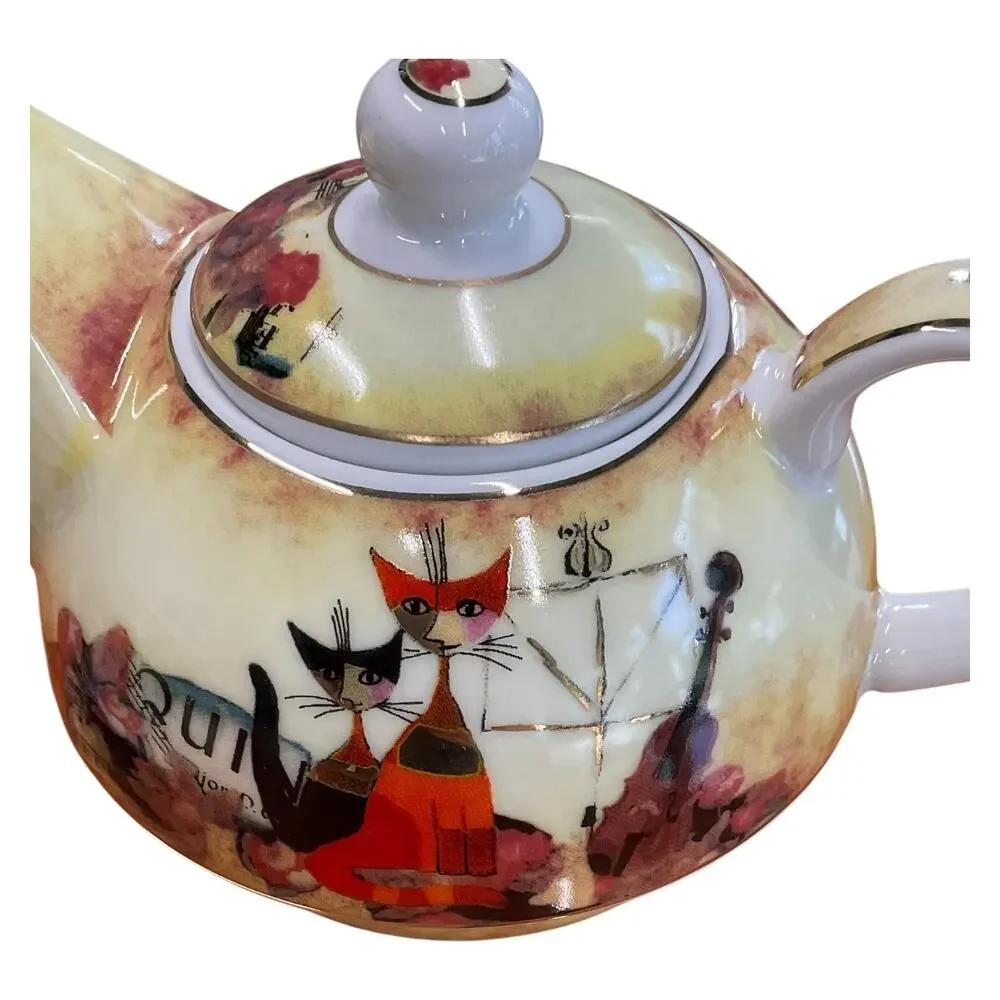 Goebel Musica Romantica Tea for One Set‎ Cats Art Rina Rautenberg